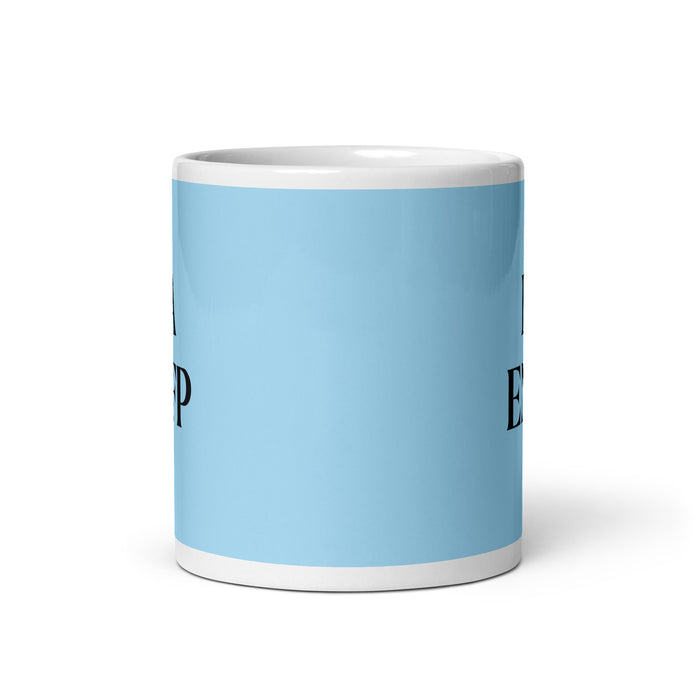 La ENFP The Campaigner MBTI Personality Funny Home Office Work Coffee Mug Mexican Spanish Pride Gift White Glossy Cup Sky Blue Card Mug