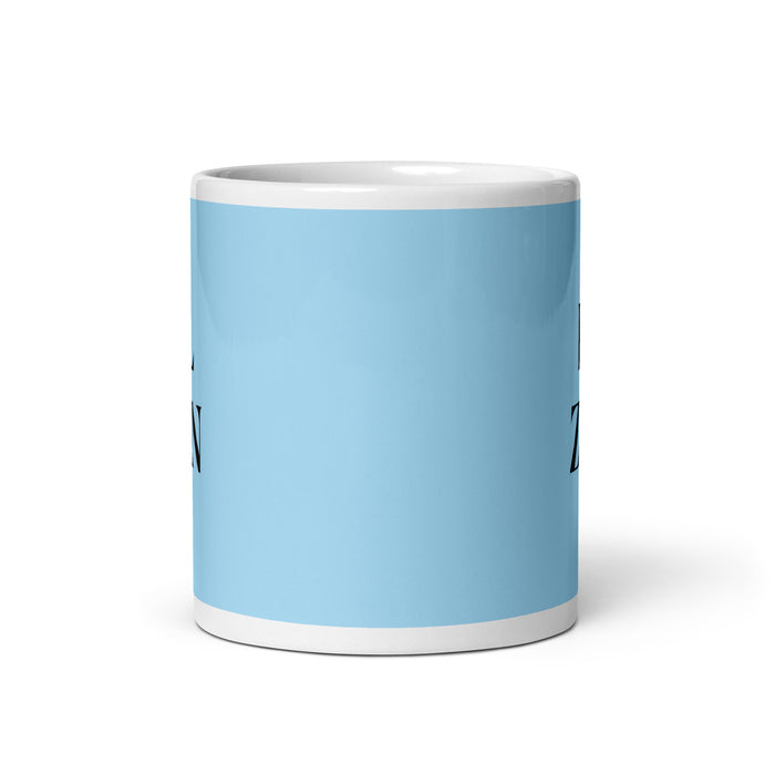 El Zen The Zen Practitioner Funny Home Office Work Coffee Mug Mexican Spanish Pride Gift White Glossy Cup Sky Blue Card Mug