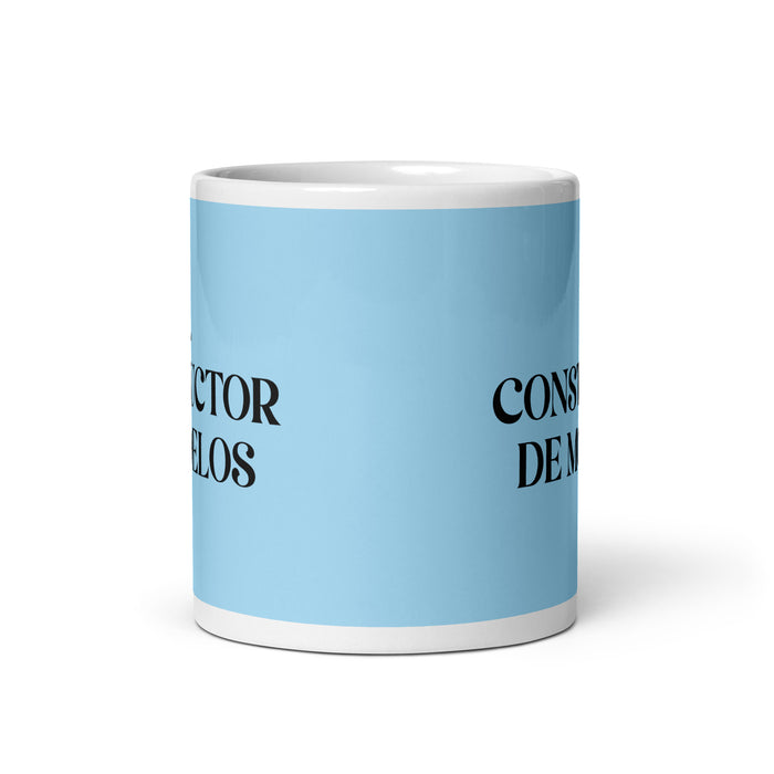 El Constructor De Modelos The Model Builder Funny Home Office Work Coffee Mug Mexican Spanish Pride Gift White Glossy Cup Sky Blue Card Mug