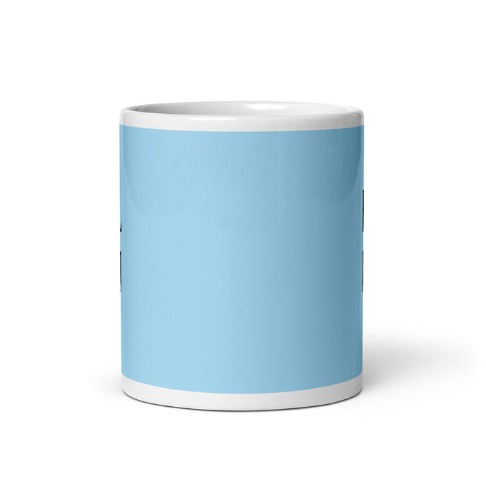 El Dj The Dj Funny Home Office Work Coffee Mug Mexican Spanish Pride Gift White Glossy Cup Sky Blue Card Mug