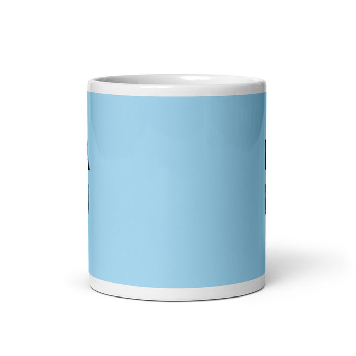 La Dj The Dj Funny Home Office Work Coffee Mug Mexican Spanish Pride Gift White Glossy Cup Sky Blue Card Mug