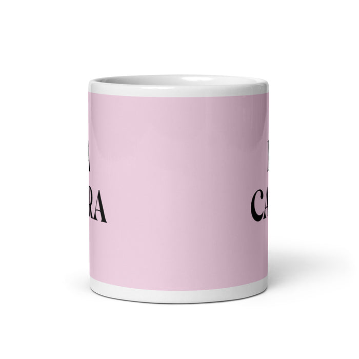 La Cabra The Goat Funny Home Office Work Coffee Mug Mexican Spanish Pride Gift White Glossy Cup Light Pink Card Mug