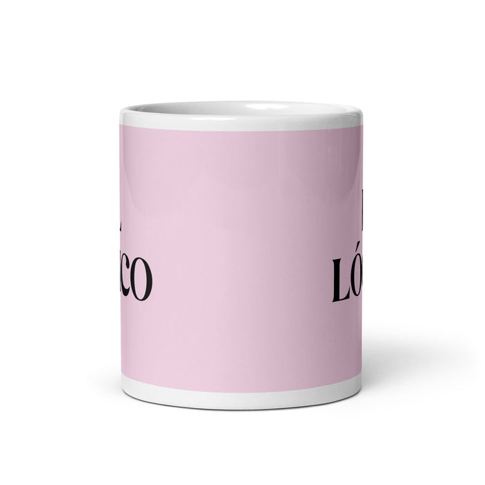 El Lógico The Logical Funny Home Office Work Coffee Mug Mexican Spanish Pride Gift White Glossy Cup Light Pink Card Mug