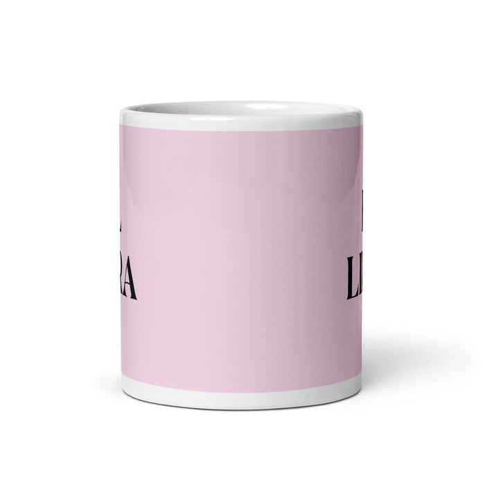 El Libra The Libra Funny Home Office Work Coffee Mug Mexican Spanish Pride Gift White Glossy Cup Light Pink Card Mug