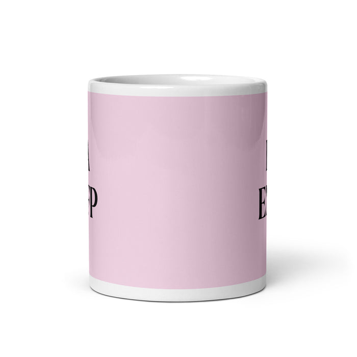 La ENFP The Campaigner MBTI Personality Funny Home Office Work Coffee Mug Mexican Spanish Pride Gift White Glossy Cup Light Pink Card Mug