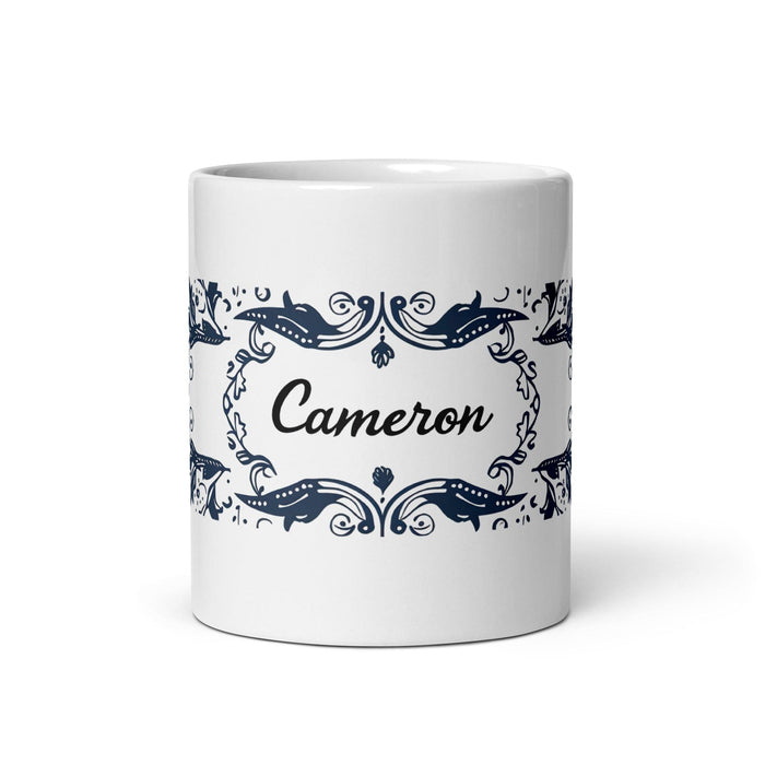 Tasse à café exclusive Mar avec nom, tasse à café pour le travail à domicile, tasse cadeau de fierté espagnole mexicaine, tasse blanche brillante avec calligraphie unique en son genre | M3