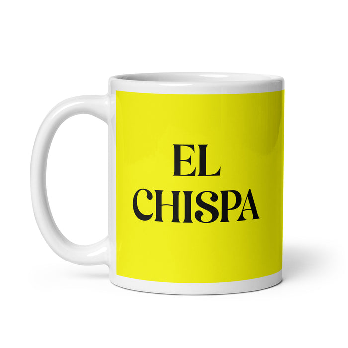 El Chispa The Spark Funny Home Office Work Coffee Mug Mexican Spanish Pride Gift White Glossy Cup Yellow Card Mug