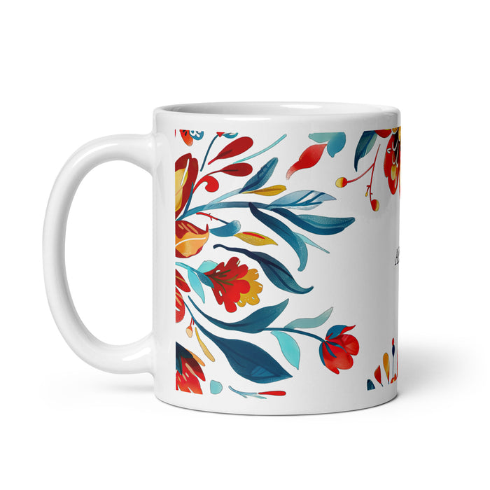 Tasse à café avec nom exclusif d'Allison, tasse à café pour le travail à domicile, tasse cadeau de fierté espagnole mexicaine, tasse blanche brillante avec calligraphie unique en son genre | A10