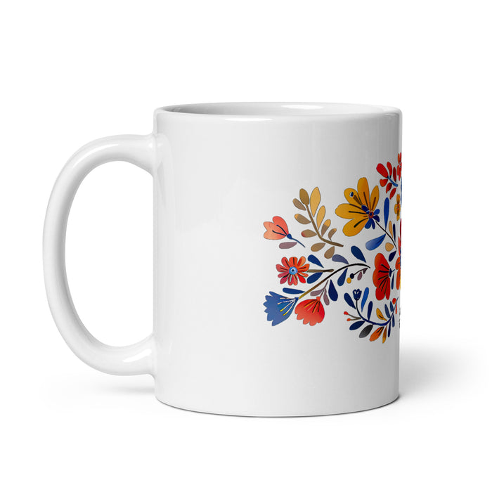 Taza de café con nombre exclusivo de Ana Victoria, para el hogar, la oficina, el trabajo, regalo de orgullo mexicano y español, taza blanca brillante con caligrafía única en su tipo | A4