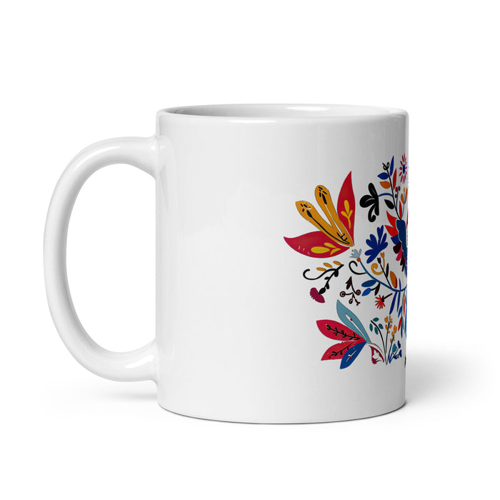 Taza de café exclusiva con nombre de Aníbal, para el hogar, la oficina, el trabajo, regalo de orgullo mexicano y español, taza blanca brillante con caligrafía única en su tipo | A1