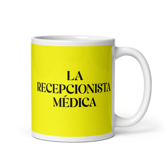 El Inventarista The Inventory Clerk Funny Home Office Work Coffee Mug Mexican Spanish Pride Gift White Glossy Cup Yellow Card Mug