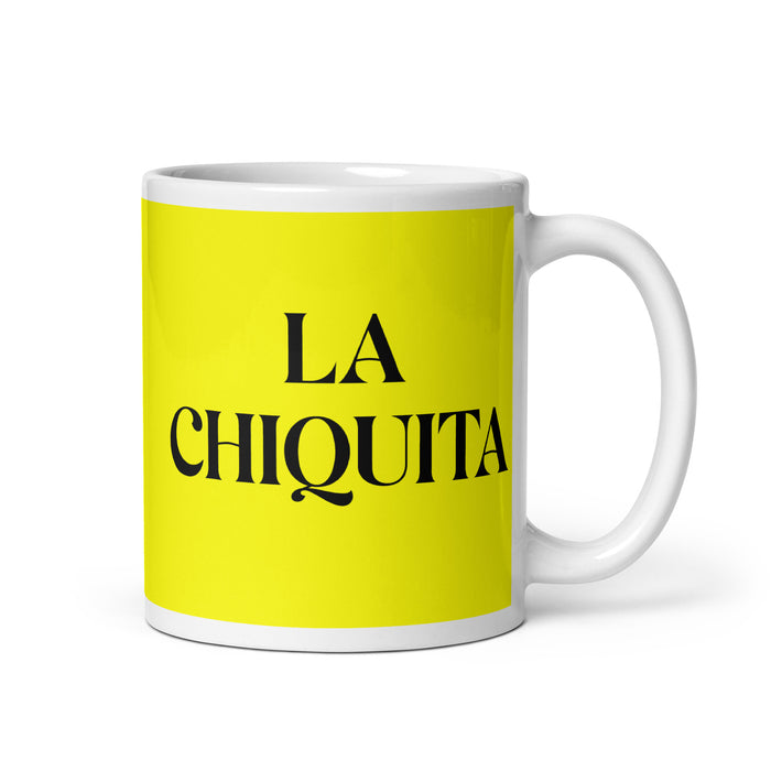 La Chiquita The Little One Funny Home Office Work Coffee Mug Mexican Spanish Pride Gift White Glossy Cup Yellow Card Mug