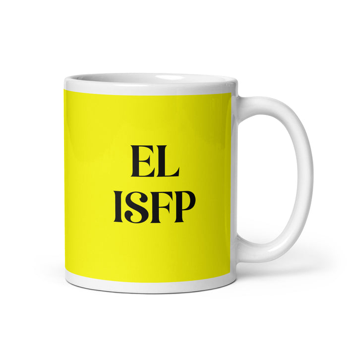 El ISFP The Adventurer MBTI Personality Funny Home Office Work Coffee Mug Mexican Spanish Pride Gift White Glossy Cup Yellow Card Mug