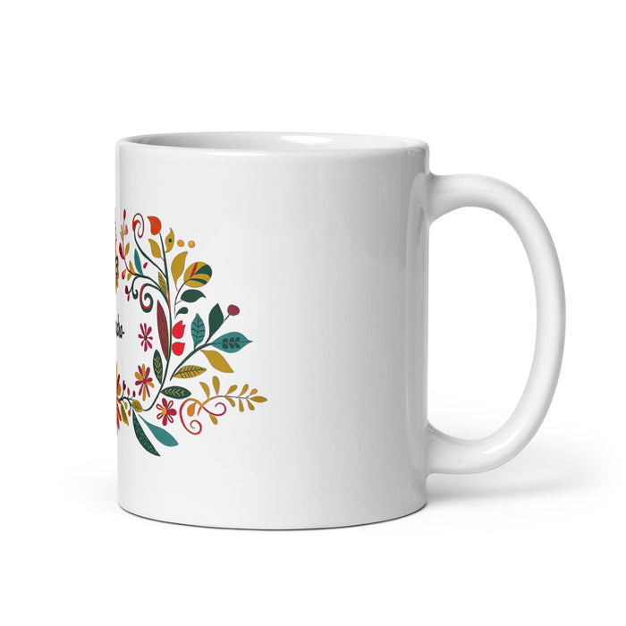 Taza de café exclusiva con nombre de Alejandro, obra de arte para el hogar, la oficina, el trabajo, regalo de orgullo mexicano español, taza blanca brillante con caligrafía única en su tipo | A12