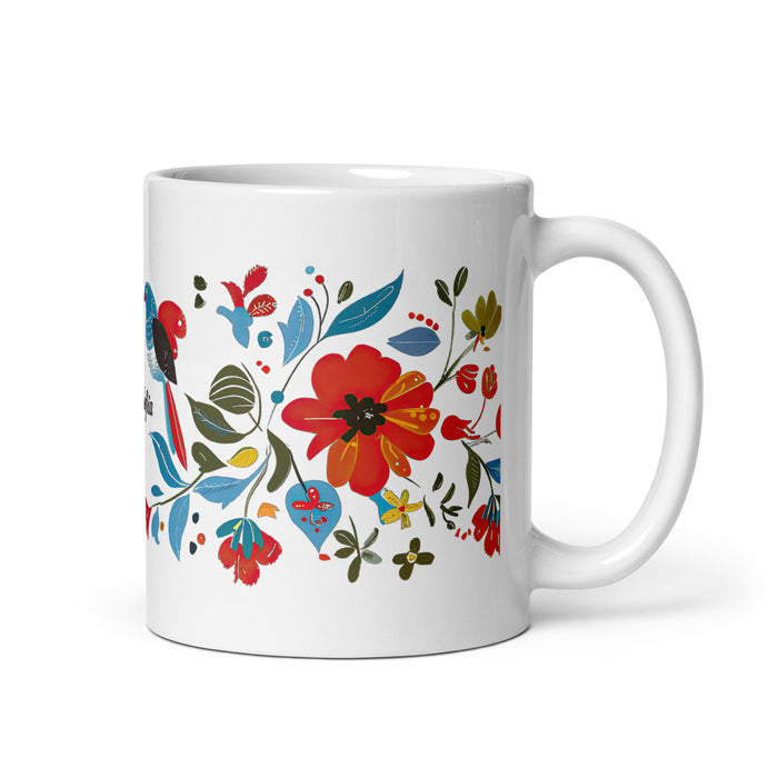 Taza de café con nombre exclusivo de Ana Sofía, para el hogar, la oficina, el trabajo, regalo de orgullo mexicano y español, taza blanca brillante con caligrafía única en su tipo | A4