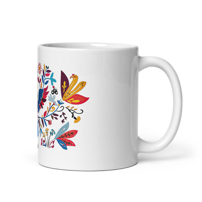 Taza de café exclusiva con nombre de Aníbal, para el hogar, la oficina, el trabajo, regalo de orgullo mexicano y español, taza blanca brillante con caligrafía única en su tipo | A1