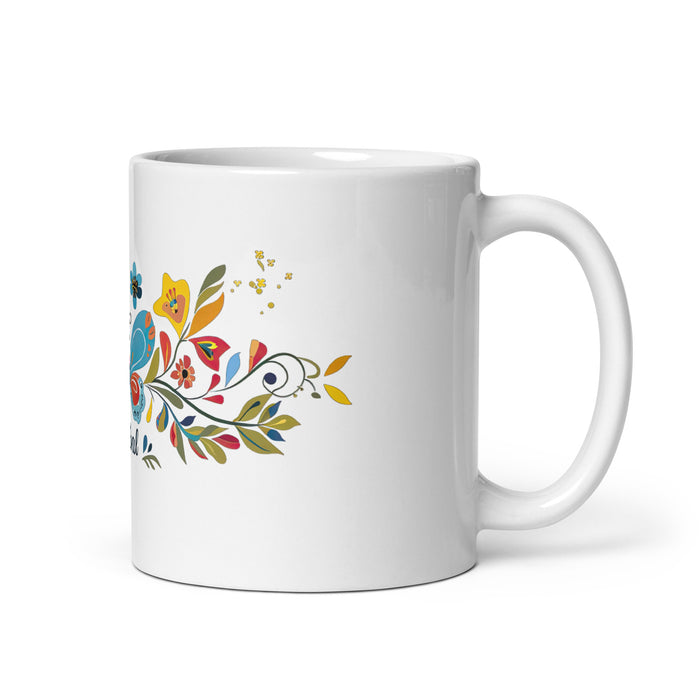 Taza de café exclusiva con nombre de Aníbal, para el hogar, la oficina, el trabajo, regalo de orgullo mexicano y español, taza blanca brillante con caligrafía única en su tipo | A10