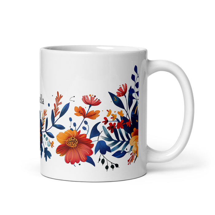 Taza de café exclusiva con nombre de Antonella, para el hogar, la oficina, el trabajo, regalo de orgullo mexicano y español, taza blanca brillante con caligrafía única en su tipo | A3