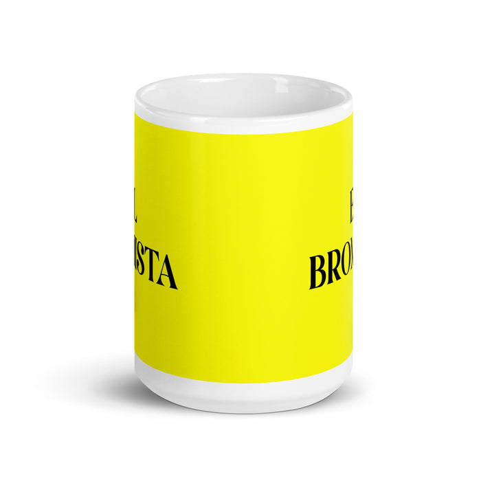 El Bromista The Prankster Funny Home Office Work Coffee Mug Mexican Spanish Pride Gift White Glossy Cup Yellow Card Mug