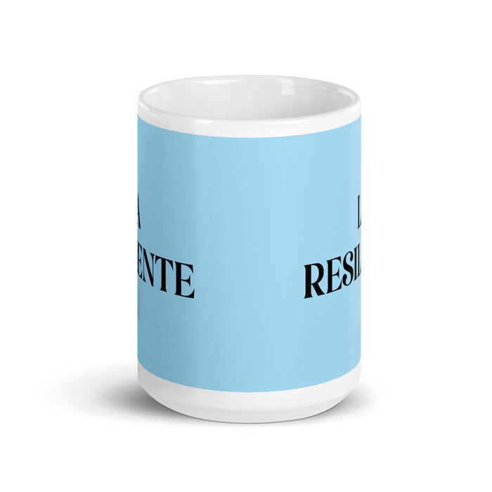 EL RESILIENTE The Resilient One Funny Home Office Work Coffee Mug Mexican Spanish Pride Gift White Glossy Cup Sky Blue Card Mug