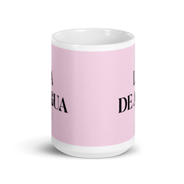 La De Agua The Water Sign Funny Home Office Work Coffee Mug Mexican Spanish Pride Gift White Glossy Cup Light Pink Card Mug