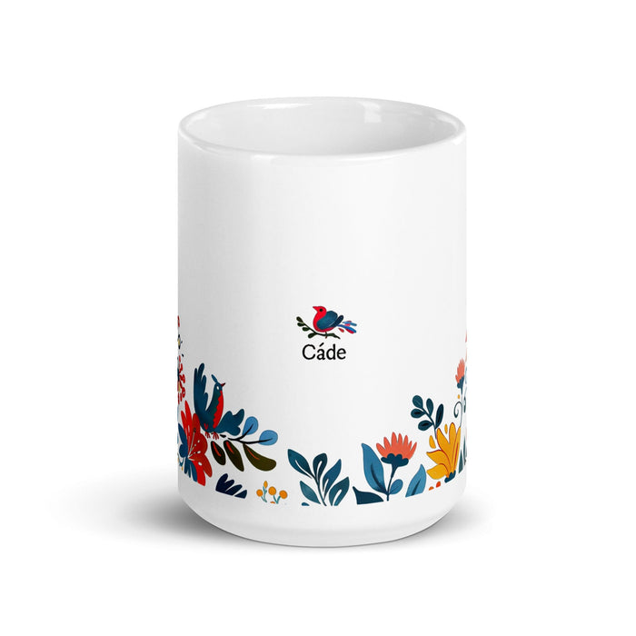 Mar Exclusive Nome Opera d'arte Casa Ufficio Lavoro Tazza da caffè Tazza regalo orgoglio spagnolo messicano Tazza unica nel suo genere Calligrafia Tazza bianca lucida | M35