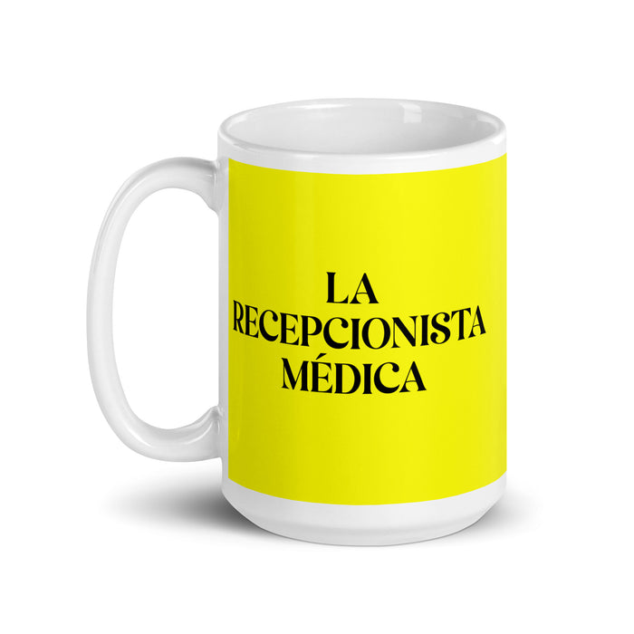 El Inventarista The Inventory Clerk Funny Home Office Work Coffee Mug Mexican Spanish Pride Gift White Glossy Cup Yellow Card Mug