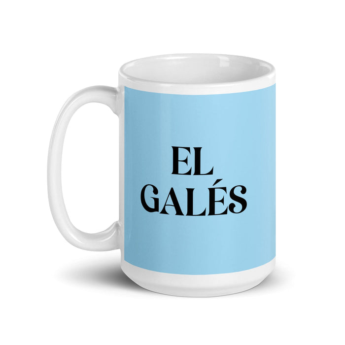 El Galés The Welsh Funny Home Office Work Coffee Mug Mexican Spanish Pride Gift White Glossy Cup Sky Blue Card Mug