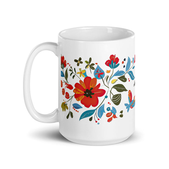 Taza de café con nombre exclusivo de Ana Sofía, para el hogar, la oficina, el trabajo, regalo de orgullo mexicano y español, taza blanca brillante con caligrafía única en su tipo | A4