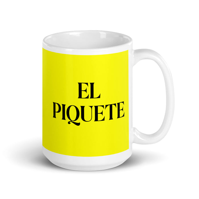 El Piquete The Picky One Funny Home Office Work Coffee Mug Mexican Spanish Pride Gift White Glossy Cup Yellow Card Mug