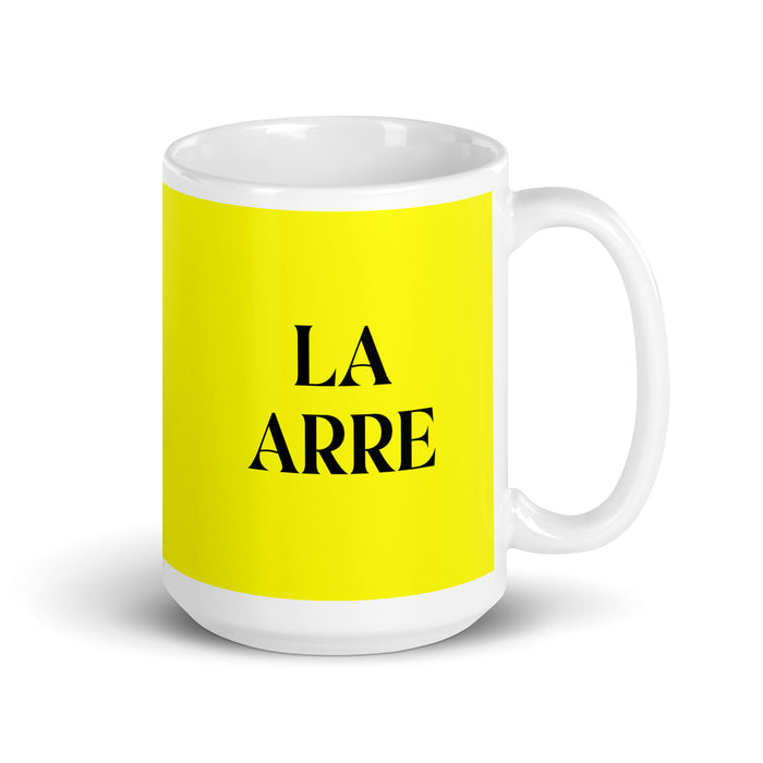 La Arre The Agreeable One Funny Home Office Work Coffee Mug Mexican Spanish Pride Gift White Glossy Cup Yellow Card Mug