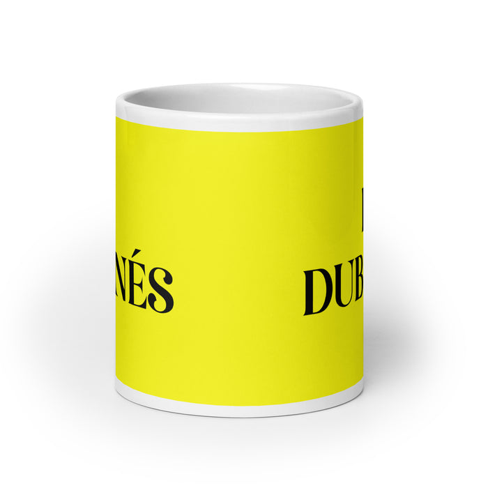 El Dublínés The Dublin Resident Funny Home Office Work Coffee Mug Mexican Spanish Pride Gift White Glossy Cup Yellow Card Mug