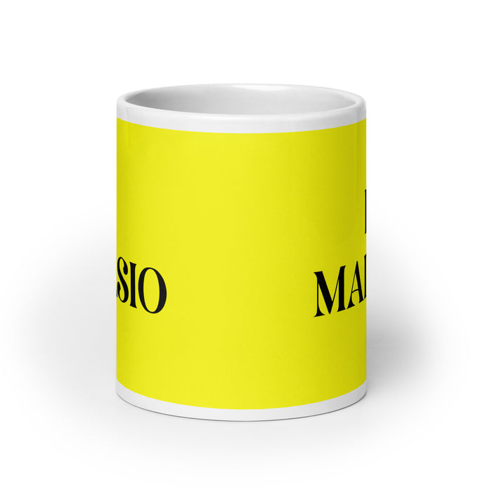 El Malasio The Malaysian Funny Home Office Work Coffee Mug Mexican Spanish Pride Gift White Glossy Cup Yellow Card Mug