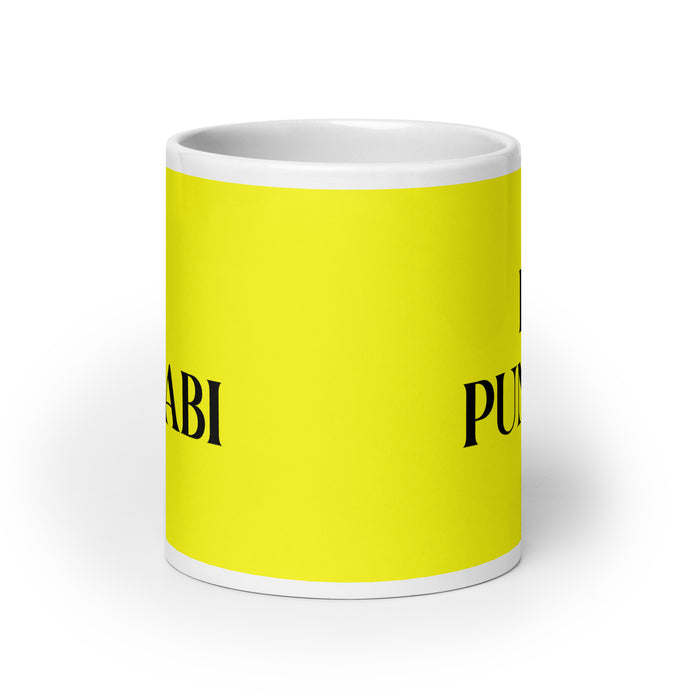 El Punjabi The Punjabi Funny Home Office Work Coffee Mug Mexican Spanish Pride Gift White Glossy Cup Yellow Card Mug