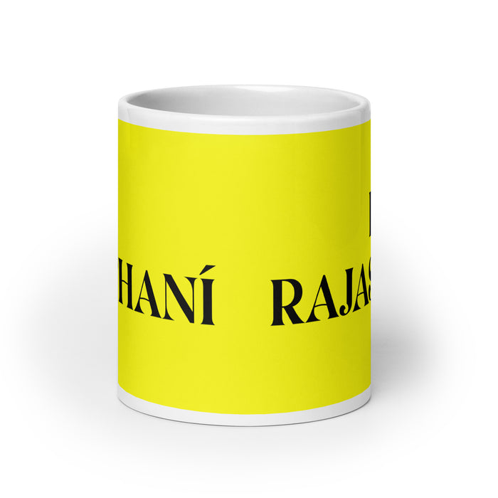 El Rajasthaní The Rajasthani Funny Home Office Work Coffee Mug Mexican Spanish Pride Gift White Glossy Cup Yellow Card Mug