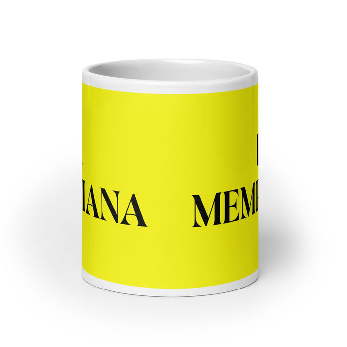 La Memphiana The Memphis Resident Funny Home Office Work Coffee Mug Mexican Spanish Pride Gift White Glossy Cup Yellow Card Mug