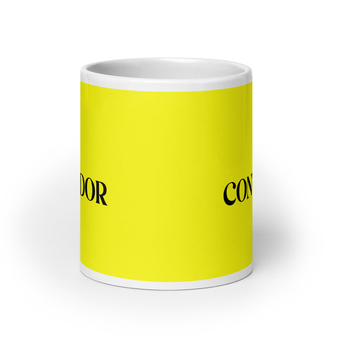 La Contadora The Accountant Funny Home Office Work Coffee Mug Mexican Spanish Pride Gift White Glossy Cup Yellow Card Mug