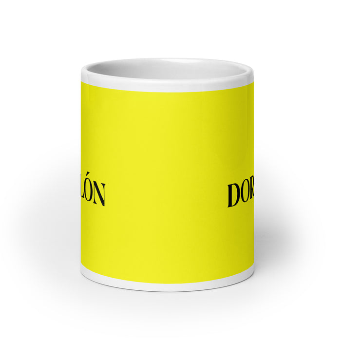 El Dormilón The Sleepyhead Funny Home Office Work Coffee Mug Mexican Spanish Pride Gift White Glossy Cup Yellow Card Mug