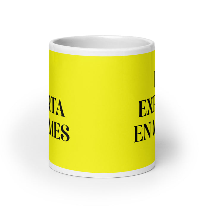 La Experta En Memes The Meme Expert Funny Home Office Work Coffee Mug Mexican Spanish Pride Gift White Glossy Cup Yellow Card Mug