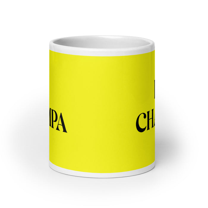 El Champa The Shack Lover Funny Home Office Work Coffee Mug Mexican Spanish Pride Gift White Glossy Cup Yellow Card Mug