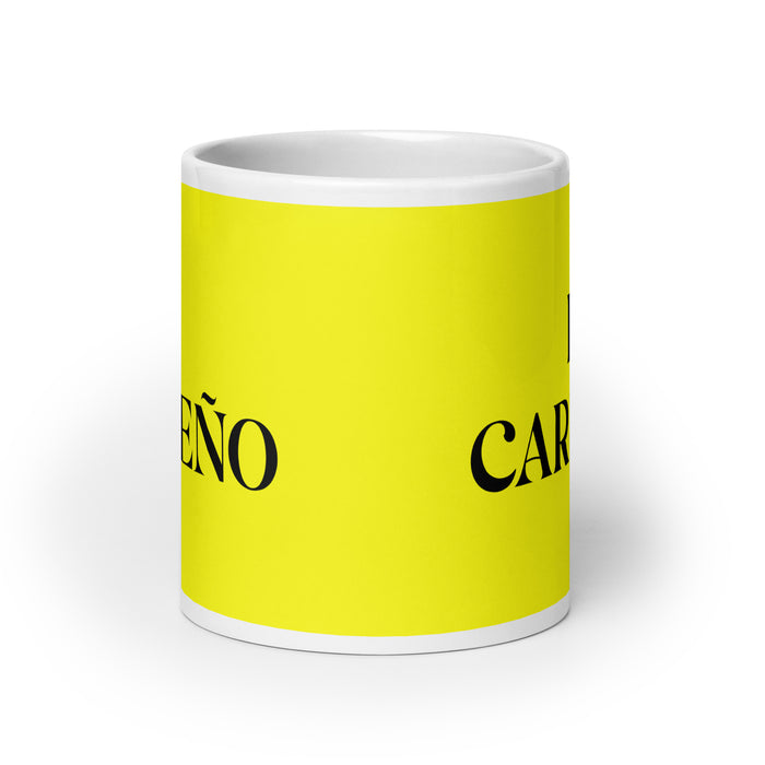 El Caribeño The Caribbean Funny Home Office Work Coffee Mug Mexican Spanish Pride Gift White Glossy Cup Yellow Card Mug