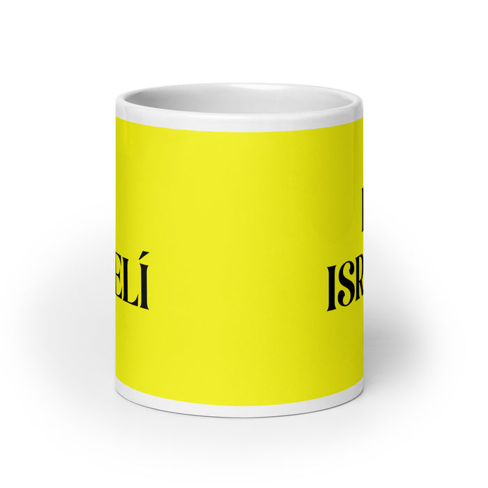 El Israelí The Israeli Funny Home Office Work Coffee Mug Mexican Spanish Pride Gift White Glossy Cup Yellow Card Mug