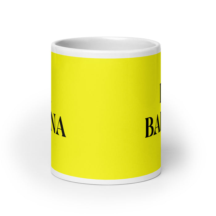 La Baiana The Bahia Resident Funny Home Office Work Coffee Mug Mexican Spanish Pride Gift White Glossy Cup Yellow Card Mug