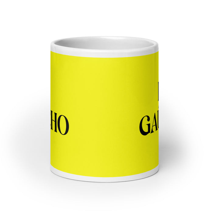 El Gaúcho The Rio Grande Do Sul Resident Funny Home Office Work Coffee Mug Mexican Spanish Pride Gift White Glossy Cup Yellow Card Mug