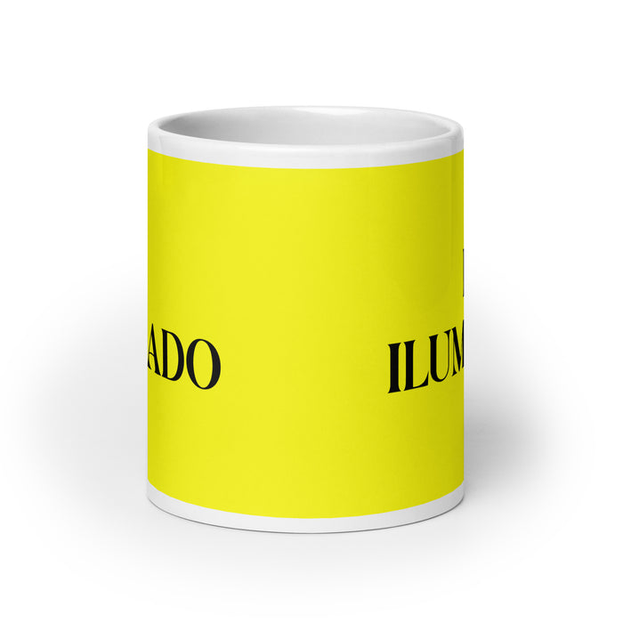 El Iluminado The Enlightened One Funny Home Office Work Coffee Mug Mexican Spanish Pride Gift White Glossy Cup Yellow Card Mug