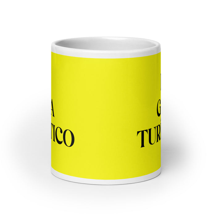 El Guía Turístico The Tour Guide Funny Home Office Work Coffee Mug Mexican Spanish Pride Gift White Glossy Cup Yellow Card Mug