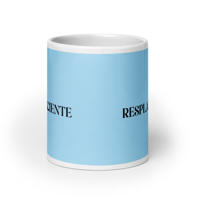 El Resplandeciente The Shining One Funny Home Office Work Coffee Mug Mexican Spanish Pride Gift White Glossy Cup Sky Blue Card Mug