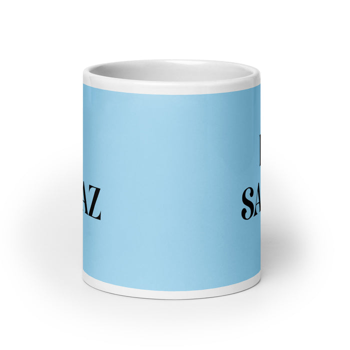 El Sagaz The Clever One Funny Home Office Work Coffee Mug Mexican Spanish Pride Gift White Glossy Cup Sky Blue Card Mug