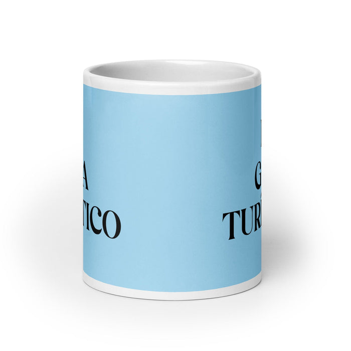 El Guía Turístico The Tour Guide Funny Home Office Work Coffee Mug Mexican Spanish Pride Gift White Glossy Cup Sky Blue Card Mug