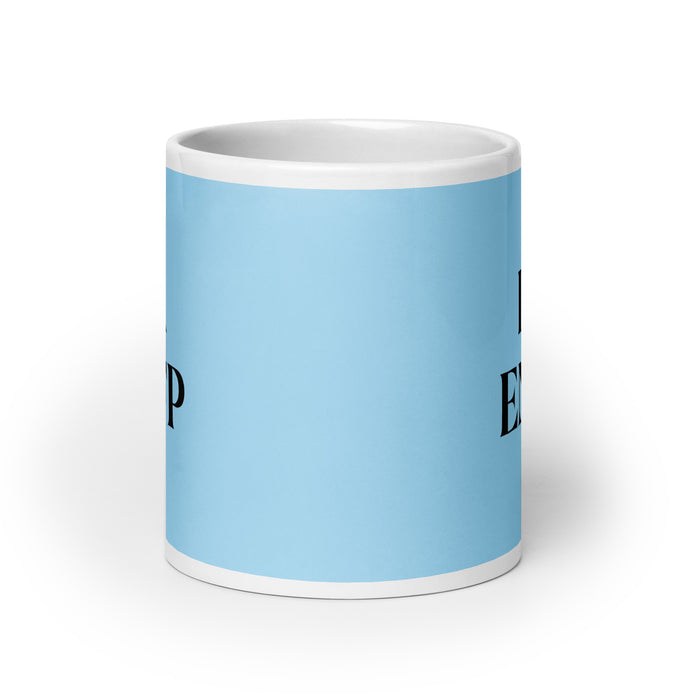 La ENFP The Campaigner MBTI Personality Funny Home Office Work Coffee Mug Mexican Spanish Pride Gift White Glossy Cup Sky Blue Card Mug